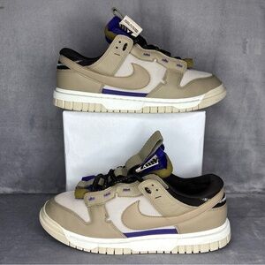 Nike Dunk Low Jumbo Orewood Purple Men’s 11.5 Beige Tan Sneakers